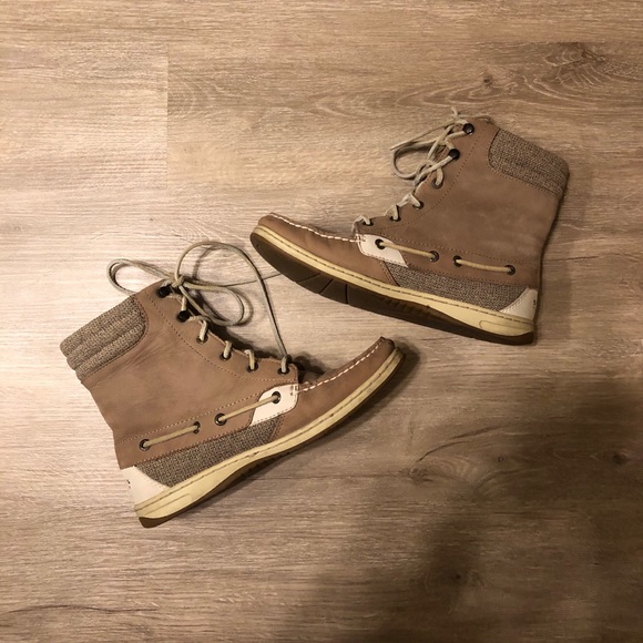Sperry Shoes - Sperry Topsider RARE Hikerfish Tan Leather Boot